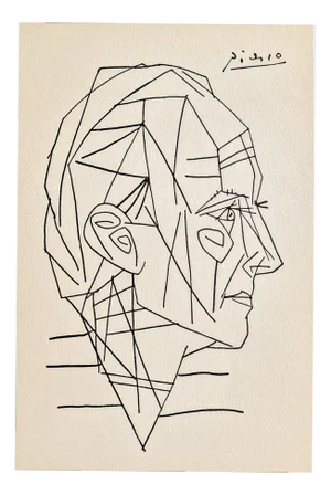 Pablo Picasso, A Poem in Every Book Poster by Paul Eluard, 1956, Lithograph