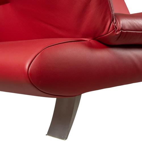 Sofas in Red Leather from Koinor Rossini, Set of 2 For Sale - Image 15 of 18