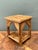Rustic Reed and Wood Accent Table For Sale In West Palm - Image 6 of 17