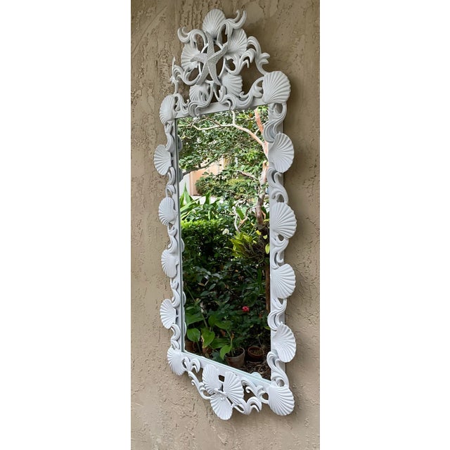 Sea Shell Iron Mirror For Sale - Image 4 of 13