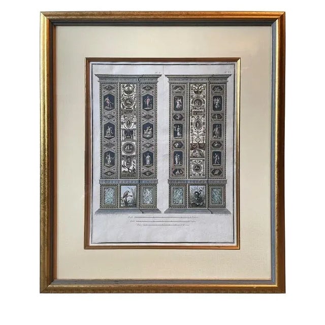 Neoclassical Italian Neoclassical Architectural Engravings of the Vatican Loggias For Sale - Image 3 of 8