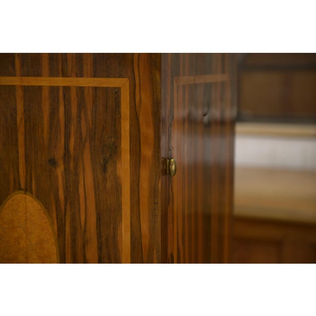 Neo-Classical Art Deco Wardrobe in Ebony Veneer, 1930s For Sale - Image 14 of 15