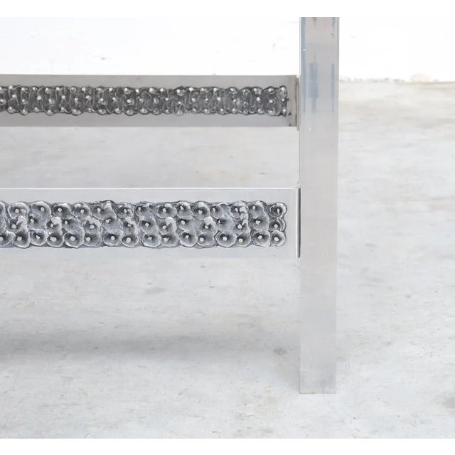 Wood Console Table by W. Luyckx for Aluclair, Belgium, 1970s For Sale - Image 7 of 12