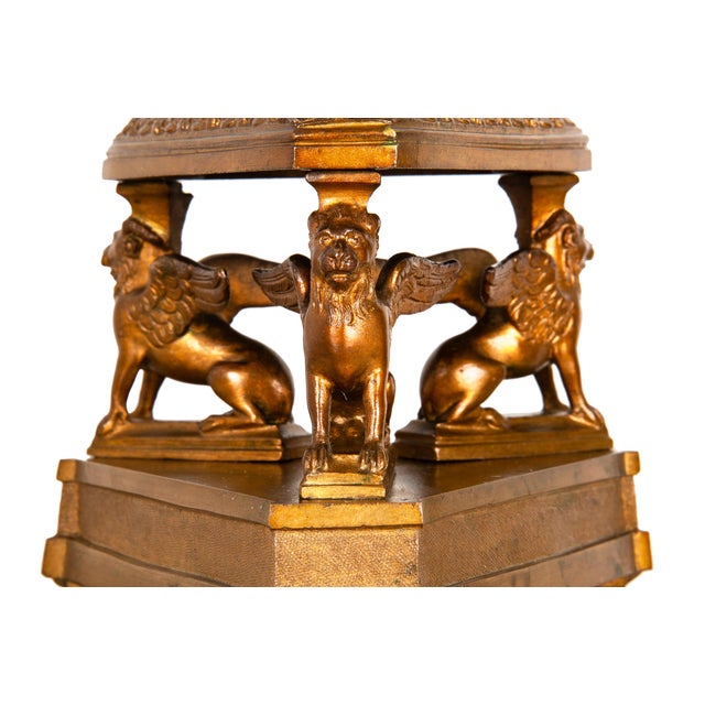 19th Century Pair of Italian Grand Tour Antique Bronze Candlesticks For Sale - Image 13 of 18