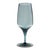 Modern Mid-20th Century Crystal Wine Glasses in Smokey Sapphire - Set of 8 For Sale - Image 3 of 5