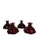 Glass Vintage Anchor Hocking Royal Ruby Red Candlestick Holders, Set of 4 For Sale - Image 7 of 11