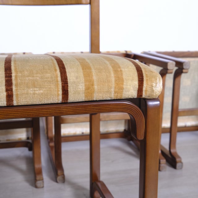 Vintage Italian Chairs in Solid Wood, 1980s, Set of 6 For Sale - Image 12 of 18