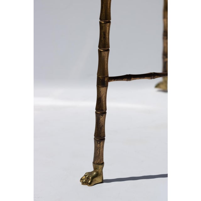 1920s 1920s French Art Deco Brass and Mirror Coffee Table (Attributed to Maison Baguès) Circa 1920 For Sale - Image 5 of 8