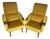 Mid-Century Modern Fireside Armchairs with Teak Wood Detailing, 1960s, Set of 2 For Sale
