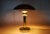 Brass Mushroom Table Lamp with Glass Ring Details, 1990s For Sale - Image 4 of 10