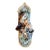 Vintage Israel Lombrozo Studio Ceramic Mezuzah Case Fiddler on Roof Clay Judaica For Sale