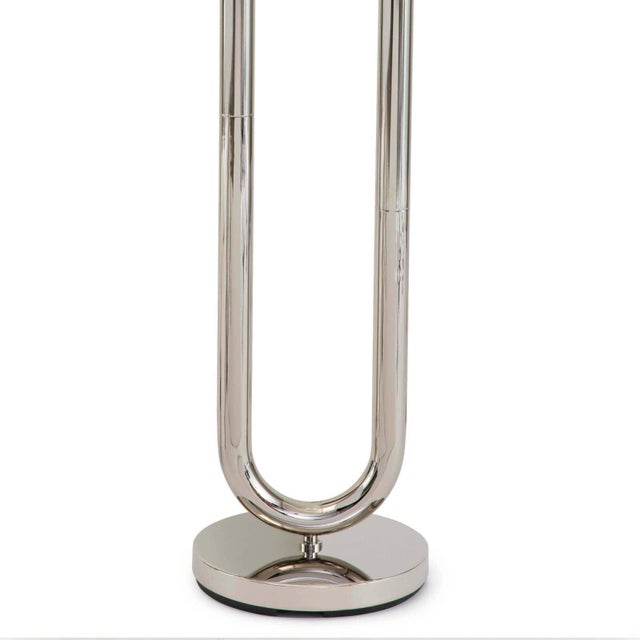 Regina Andrew Happy Steel Floor Lamp, Polished Nickel For Sale - Image 4 of 7