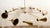 Sputnik 10-Light Chandelier in Brass with Adjustable Domes For Sale - Image 10 of 18