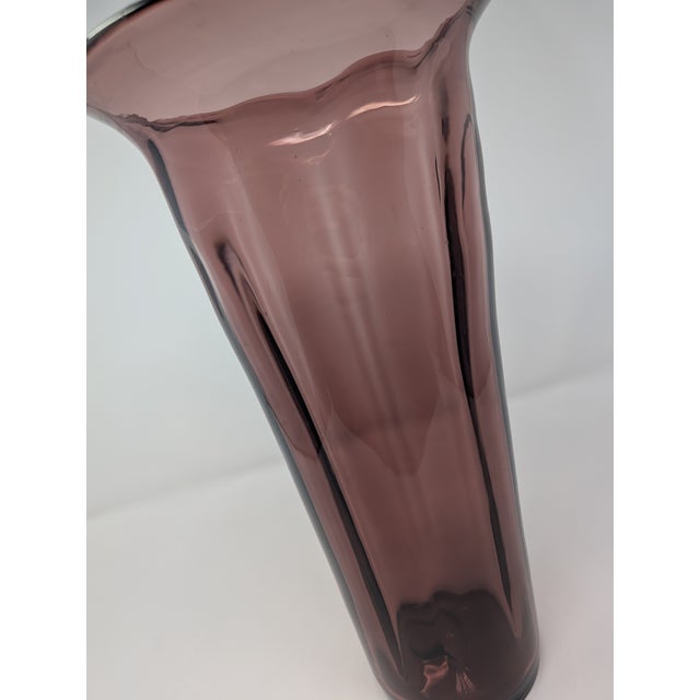 Blenko Vintage and Hand Blown Amethyst Glass - 8 Piece Curation Including Blenko and Cambridge Glass For Sale - Image 4 of 18