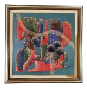 1990 Anna Goncharova Postmodern Style Abstract Painting