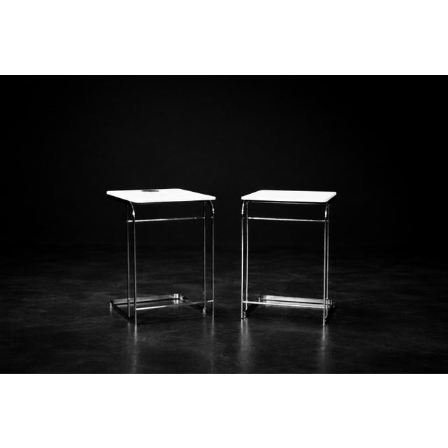 Wood Vintage Italian White Coffee Tables by Antonio Citterio for Flexform, 1997, Set of 2 For Sale - Image 7 of 18