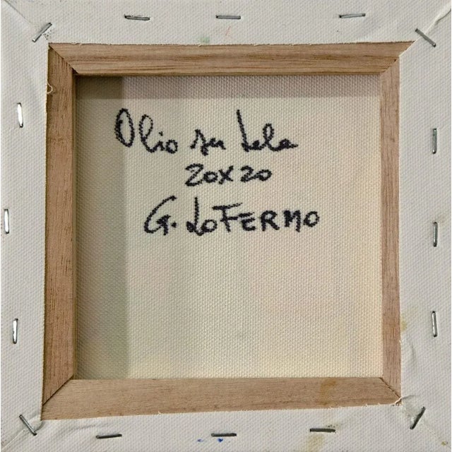 Contemporary Giorgio Lo Fermo, Abstract Shape, 2020, Original Oil on Canvas For Sale - Image 3 of 4