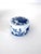 Vintage Blue and White Chinoiserie Porcelain Tea Caddy For Sale In Houston - Image 6 of 9
