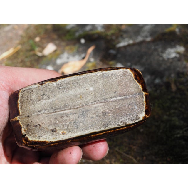 Ceramic 1900 French Ceramic Handbag Shaped Moneybox "Piggy" Bank For Sale - Image 7 of 11