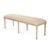 Louis Bench - Natural Linen / Oak Frame For Sale - Image 4 of 4