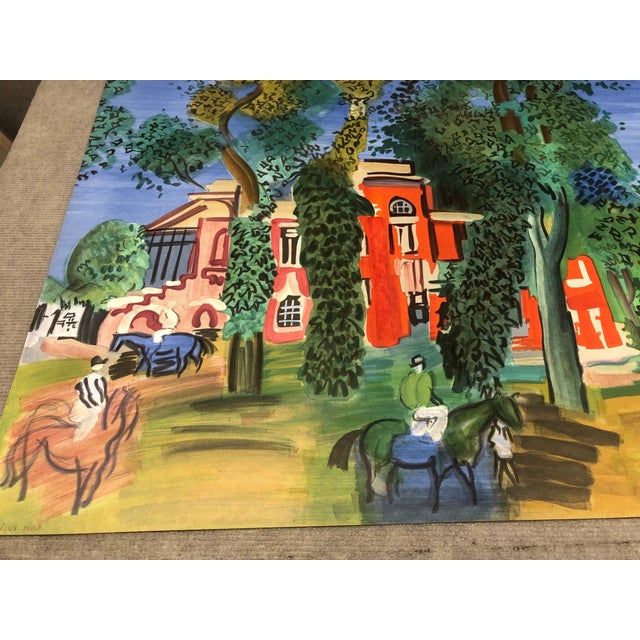 Raoul Dufy Raoul Dufy Paddock-deauville, 1960 For Sale - Image 4 of 12