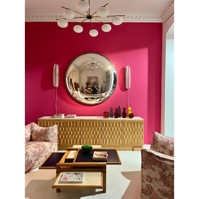 Modern French Wall-Mounted Convex Mirror For Sale - Image 6 of 17