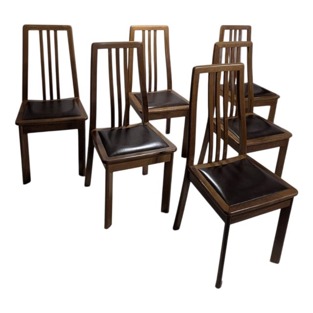 Dining Chairs attributed to Mobil Girgi, 1970s, Set of 6 For Sale