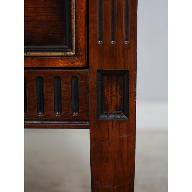 Hickory-White Italian Continental Mahogany 2 Drawer Nightstand For Sale - Image 10 of 18