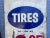1950's or 60's Hand-Painted Tire Sign, 2 sided! For Sale - Image 4 of 8