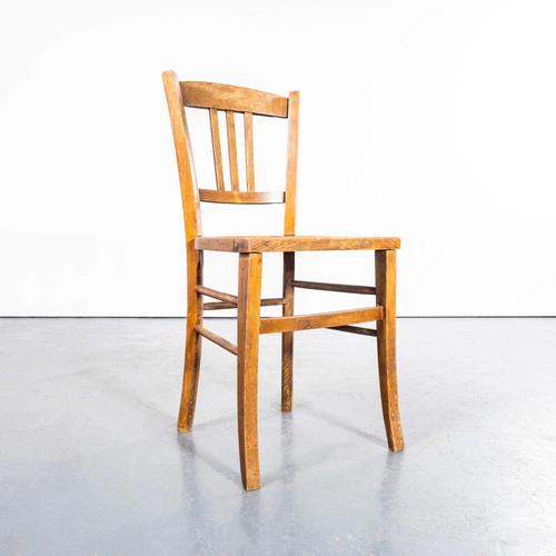 French Farmhouse Dining Chairs with Radial Patterned Seats, 1950s, Set of 4 For Sale - Image 3 of 9