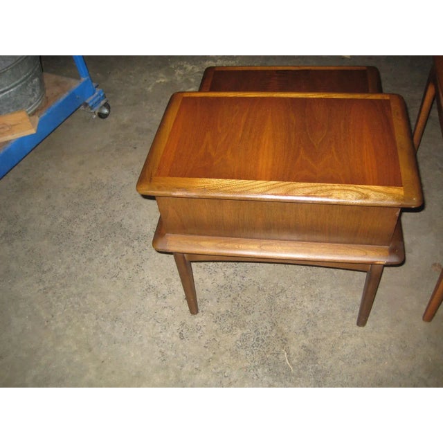 1960s Warren Church for Lane Model 908-7 Perception Walnut End Table MidCentury For Sale - Image 5 of 11