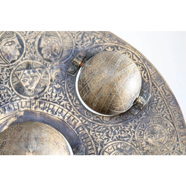 Islamic Cast Bronze Astrolabe With Five Celestial Globes Astronomical Instrument For Sale - Image 10 of 12