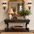 Late 19th Century 19th-C. English Regency Ebonized Library Table Desk Console Green Leather Top For Sale - Image 5 of 6