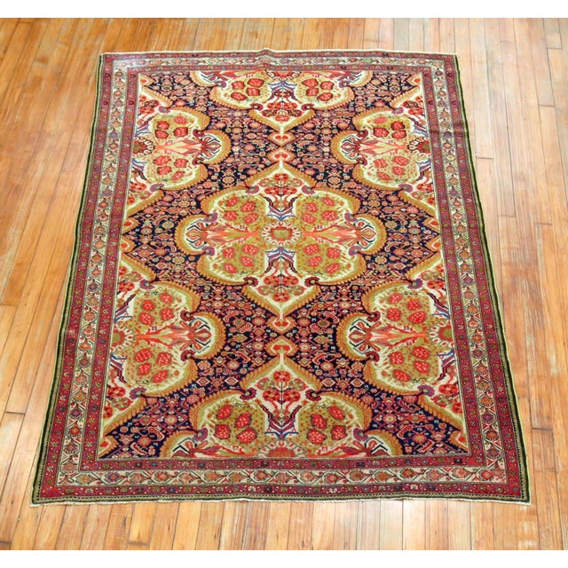 Antique Persian Malayer Connoisseur Rug - 4'4" x 5'8" For Sale In New York - Image 6 of 6