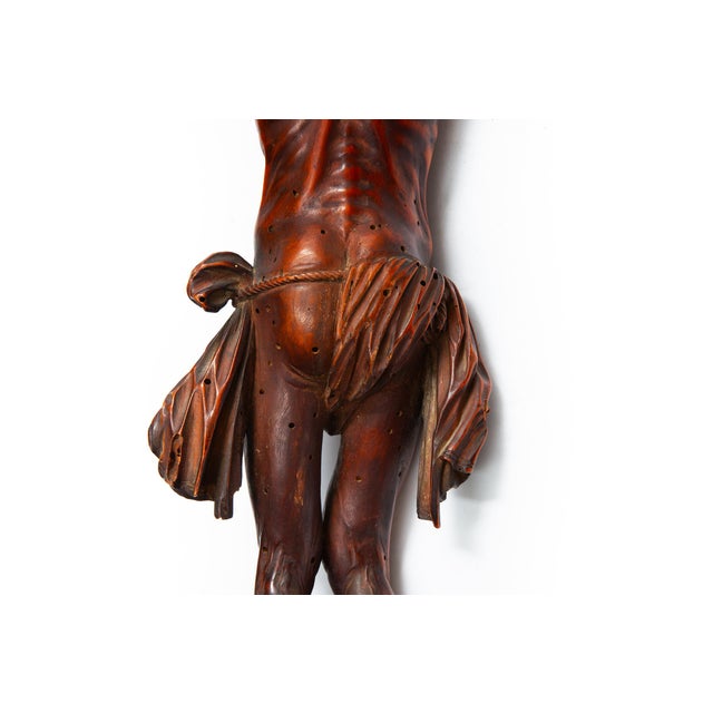 Brown Fine Carved Boxwood 17th Century Jansenist Corpus Christi For Sale - Image 8 of 18