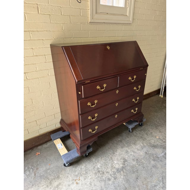 1990s Stickley Georgian Mahogany Secretary Desk For Sale In Madison - Image 6 of 17