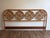 Vintage Bamboo & Rattan Chippendale Fretwork Four Medallion King Headboard For Sale - Image 4 of 5