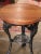 19th Century English Walnut Top Polished Iron Garden Bistrot Pub Table For Sale - Image 4 of 11