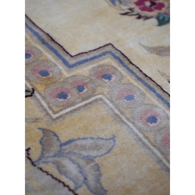 Hand Woven Approx. 11 X 16 Large Oriental Style Wool Rug For Sale - Image 9 of 12