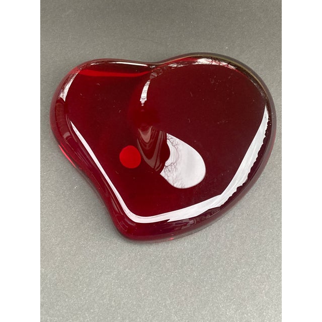 Elsa Peretti Tiffany & Co Red Heart Paperweight For Sale In New York - Image 6 of 16