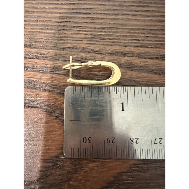 2020s 0.85 Carat Diamond Yellow Gold Earrings, A Pair For Sale - Image 5 of 5