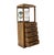 Brown Empire Style Vitrine Light Up Display Cabinet Pedestal Chest of Drawers NINT! For Sale - Image 8 of 9