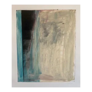 Pierre Obando, Abstract Expressionist Modernist Monoprint Monotype Print, 1997