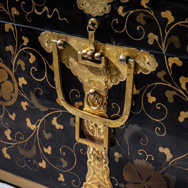 Japanese Lacquer Chest For Sale - Image 3 of 11