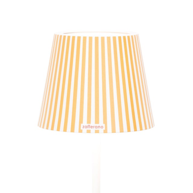 Contemporary Poldina Metal Graphic Shade - Sunflower Stripes For Sale - Image 3 of 3