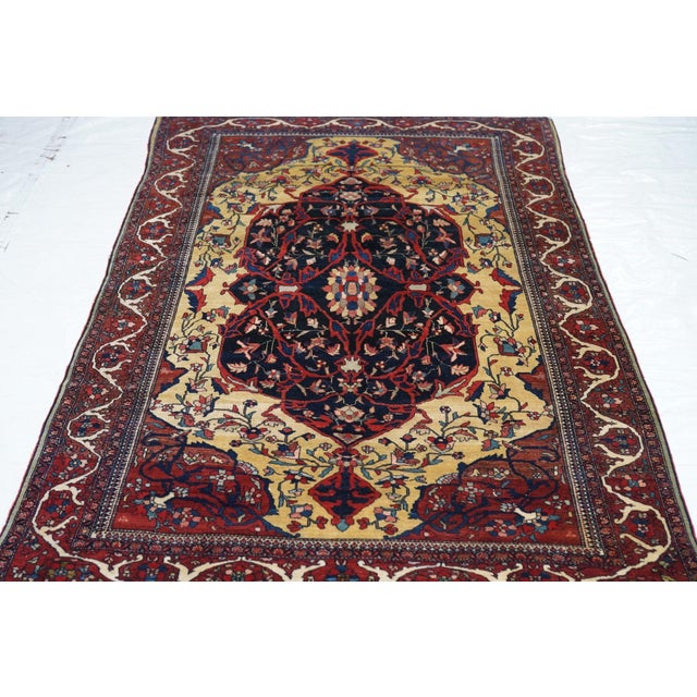 Textile Late 18th Century Antique Farahan Sarouk Rug 4'3'' X 6'8'' For Sale - Image 7 of 10
