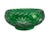 Glass Vintage Elegant Crystal Bohemian Cut to Clear Green Candy Dish Bowl For Sale - Image 7 of 7