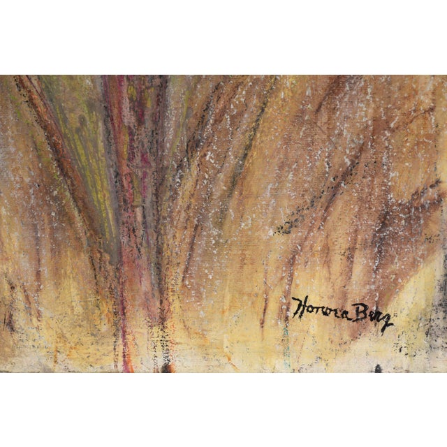 Portrait of a Man With White Hair and Mustache in Pastel on Artist's Board by Honora Berg For Sale - Image 4 of 8