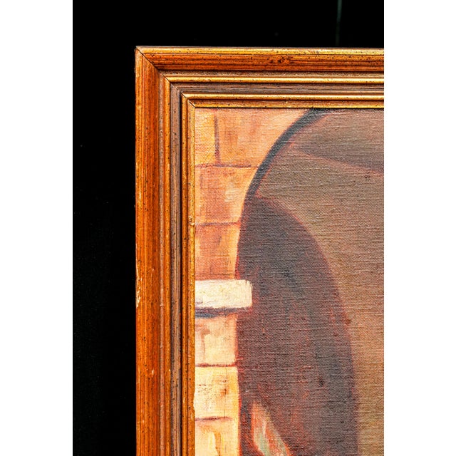 1930s Stately Ceremonial Guard British Military Soldier on Horse Royal Mews Oil Painting Art Home Wall Decor For Sale - Image 13 of 14