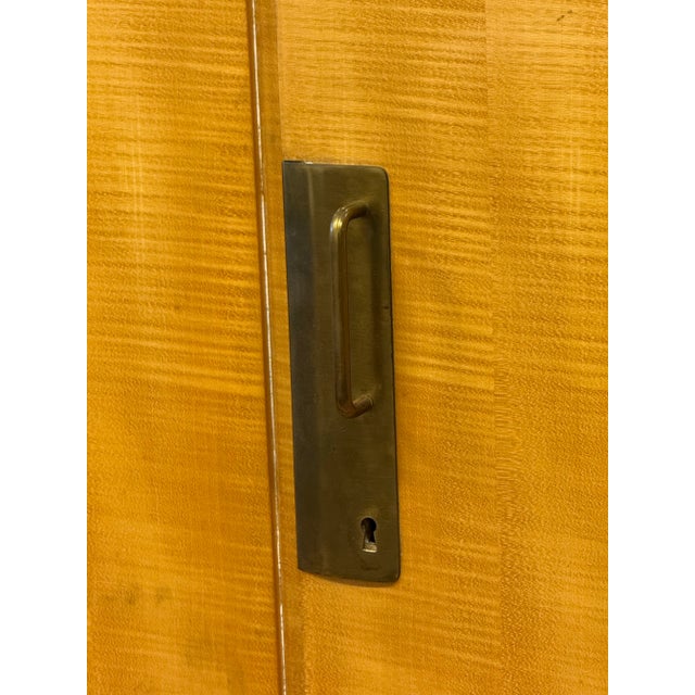 Mid 20th Century Silvio Cavatorta Italian Birch Wood Wardrobe With Three Sections For Sale - Image 11 of 12